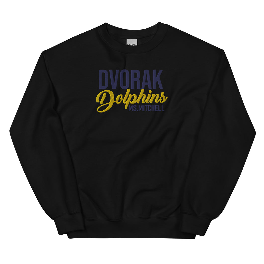 Dvorak Embroidered Custom Unisex Sweatshirt