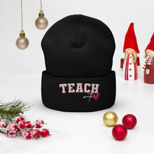Load image into Gallery viewer, Teach with Love Cuffed Beanie
