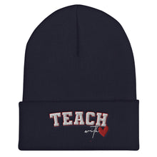 Load image into Gallery viewer, Teach with Love Cuffed Beanie
