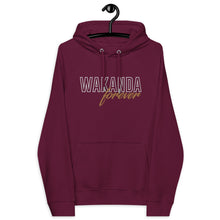 Load image into Gallery viewer, Wakanda Forever Embroidered Unisex eco raglan hoodie
