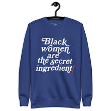 Load image into Gallery viewer, Black Women are the Secret Ingredient x JJK  Unisex Premium Sweatshirt

