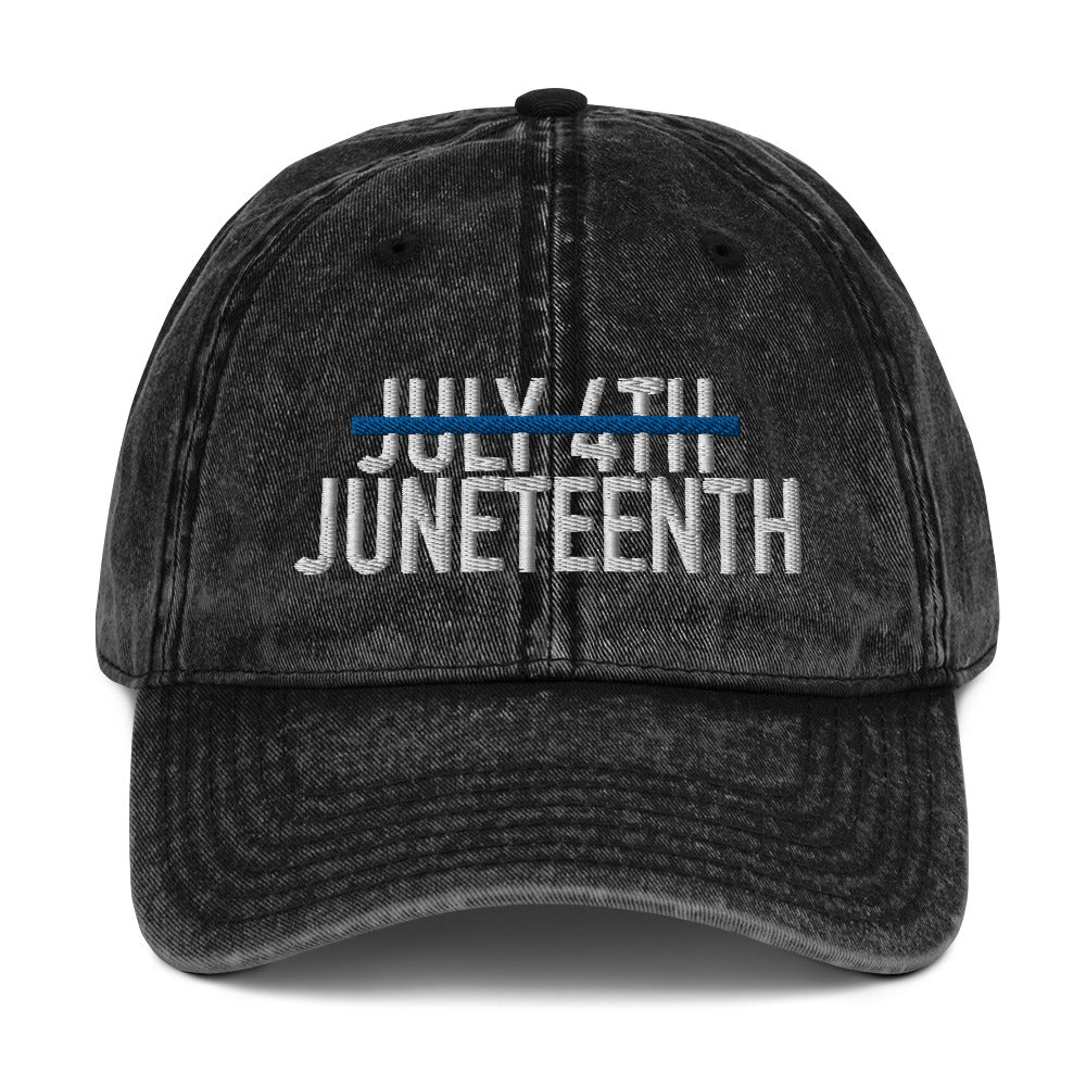 Juneteenth Vintage Cotton Twill Cap