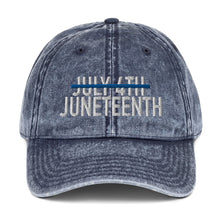 Load image into Gallery viewer, Juneteenth Vintage Cotton Twill Cap
