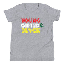 Load image into Gallery viewer, Young Gifted &amp; Black Youth Short Sleeve T-Shirt
